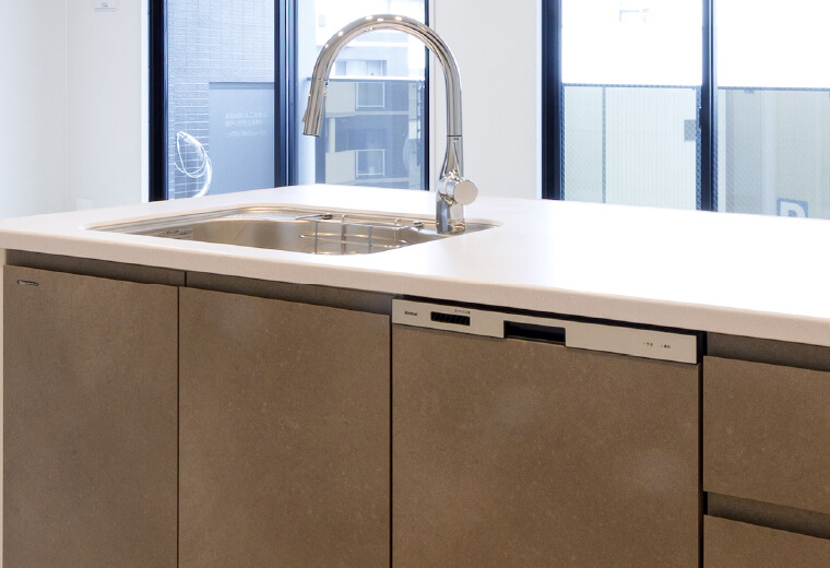 食器洗い乾燥機・グースネック水栓